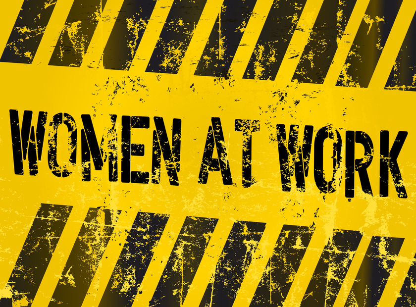 women at work banner