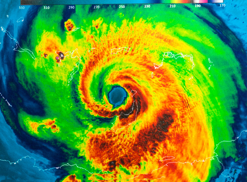 Hurricane, storm, eye